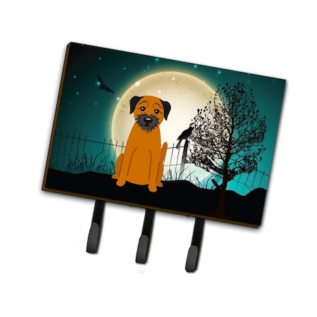 Jensendistributionservices Halloween Scary Border Terrier Leash or Key Holder MI1711620